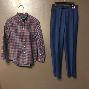 Boys Calvin Klein dress slacks & dress shirt